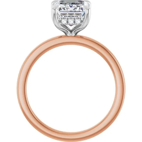 Claw-Prong Hidden Halo-Style Engagement Ring Image 2 Vulcan's Forge LLC KANSAS CITY, MO