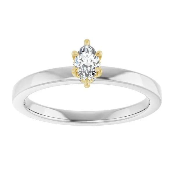 Claw-Prong Hidden Halo-Style Engagement Ring Image 3 Don's Jewelry & Design Washington, IA