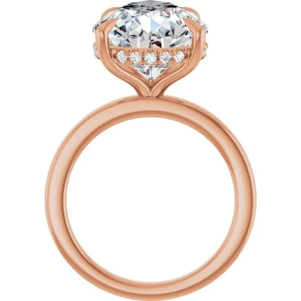 Claw-Prong Hidden Halo-Style Engagement Ring Image 2 The Jewelry Source El Segundo, CA