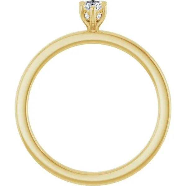 Claw-Prong Hidden Halo-Style Engagement Ring Image 2 Natale Jewelers Sewell, NJ