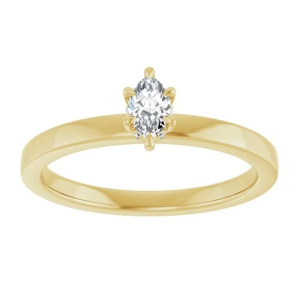 Claw-Prong Hidden Halo-Style Engagement Ring Image 3 Ocean View Jewelers Millville, DE