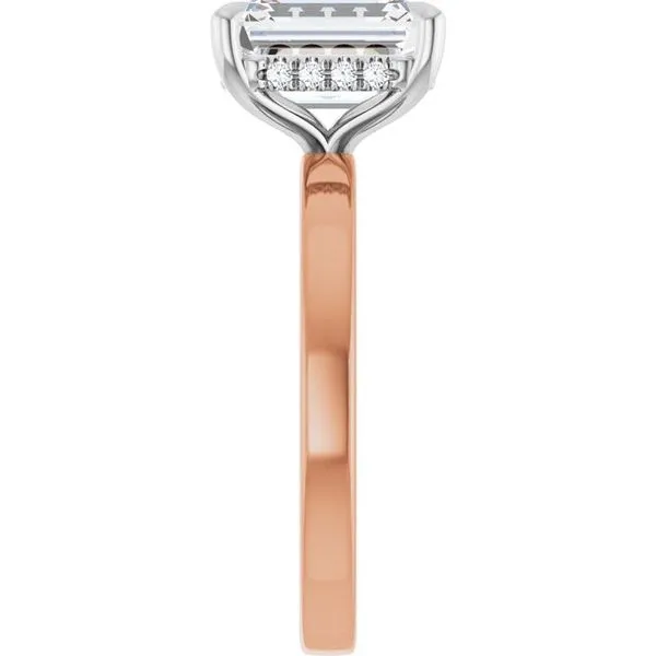 Claw-Prong Hidden Halo-Style Engagement Ring Image 4 Clater Jewelers Louisville, KY