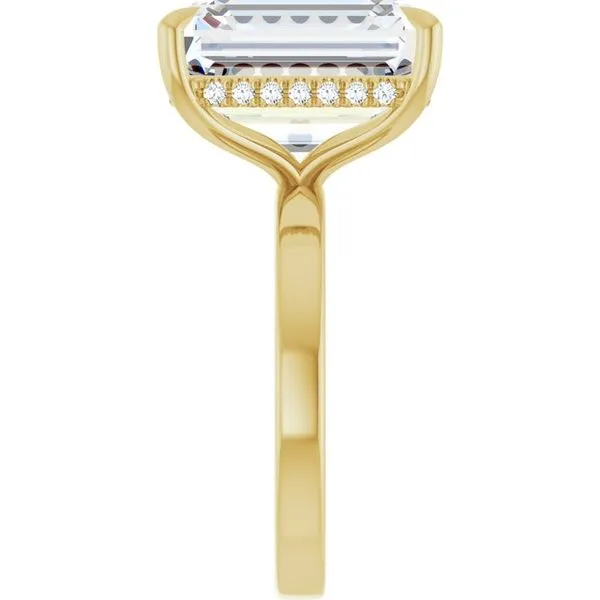 Claw-Prong Hidden Halo-Style Engagement Ring Image 4 JF Jones Jewelers Rochester, NY