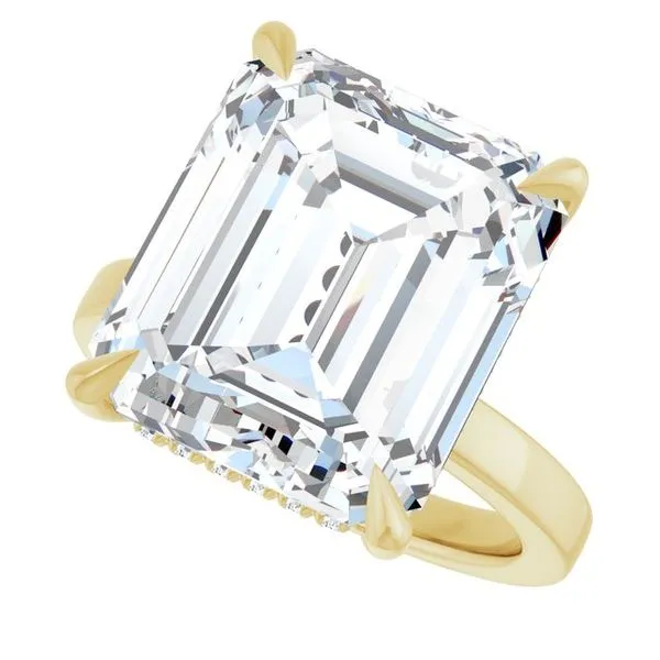 Claw-Prong Hidden Halo-Style Engagement Ring Image 5 Clater Jewelers Louisville, KY