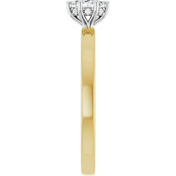 Claw-Prong Hidden Halo-Style Engagement Ring Image 4 Banks Jewelers Burnsville, NC