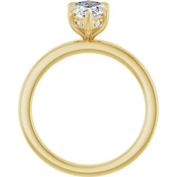 Claw-Prong Hidden Halo-Style Engagement Ring Image 2 Clater Jewelers Louisville, KY