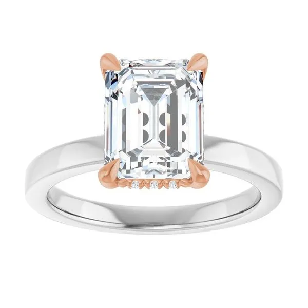 Claw-Prong Hidden Halo-Style Engagement Ring Image 3 Shipley's Fine Jewelry Hampstead, MD