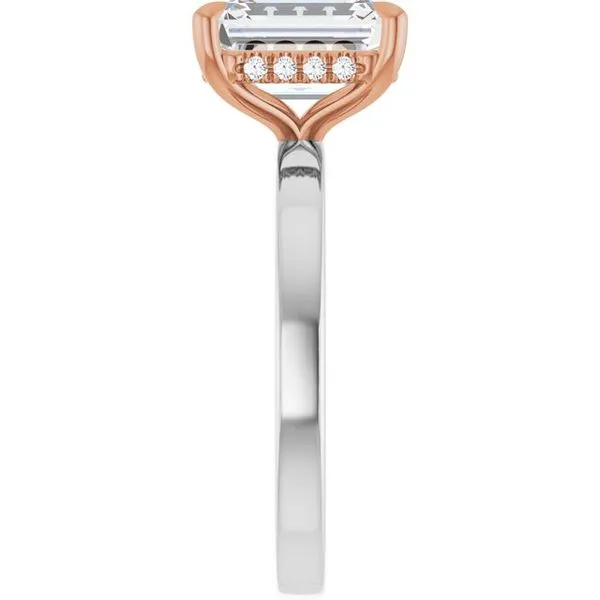 Claw-Prong Hidden Halo-Style Engagement Ring Image 4 Clater Jewelers Louisville, KY