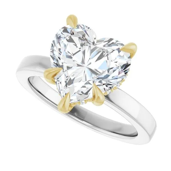 Claw-Prong Hidden Halo-Style Engagement Ring Image 5 The Jewelry Source El Segundo, CA