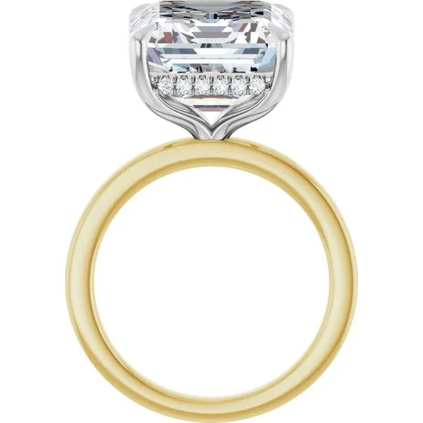 Claw-Prong Hidden Halo-Style Engagement Ring Image 2 Arezzo Jewelers Elmwood Park, IL