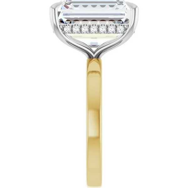 Claw-Prong Hidden Halo-Style Engagement Ring Image 4 JF Jones Jewelers Rochester, NY