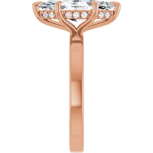 Claw-Prong Hidden Halo-Style Engagement Ring Image 4 Clater Jewelers Louisville, KY