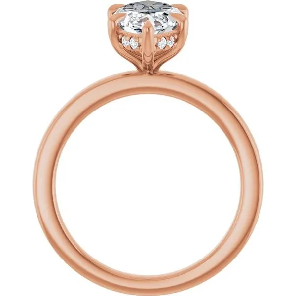 Claw-Prong Hidden Halo-Style Engagement Ring Image 2 J. Thomas Jewelers Rochester Hills, MI