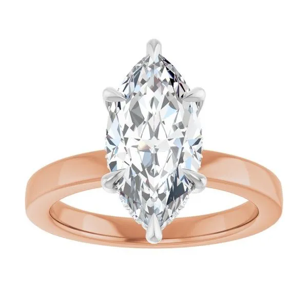 Claw-Prong Hidden Halo-Style Engagement Ring Image 3 Vulcan's Forge LLC KANSAS CITY, MO