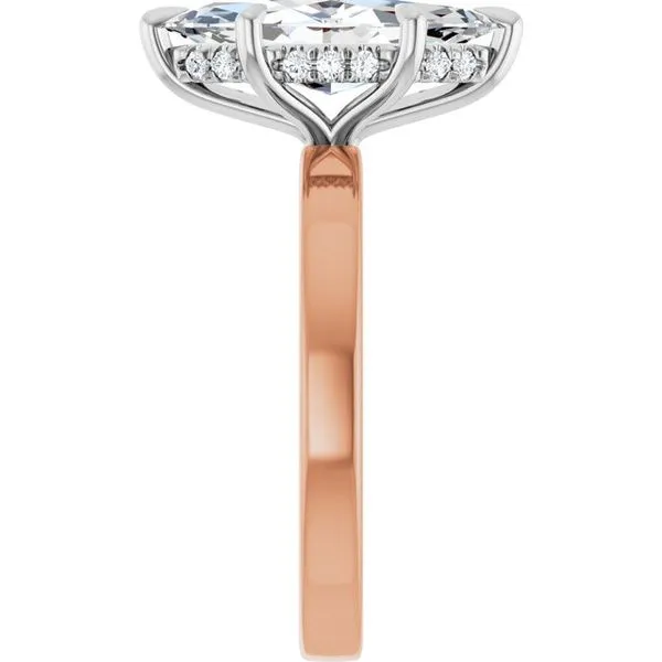 Claw-Prong Hidden Halo-Style Engagement Ring Image 4 JF Jones Jewelers Rochester, NY