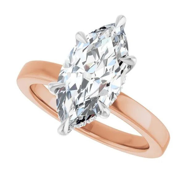 Claw-Prong Hidden Halo-Style Engagement Ring Image 5 J. Thomas Jewelers Rochester Hills, MI