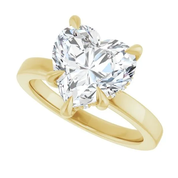 Claw-Prong Hidden Halo-Style Engagement Ring Image 5 J. Thomas Jewelers Rochester Hills, MI