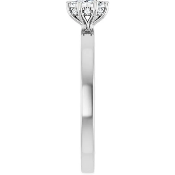 Claw-Prong Hidden Halo-Style Engagement Ring Image 4 Arezzo Jewelers Elmwood Park, IL