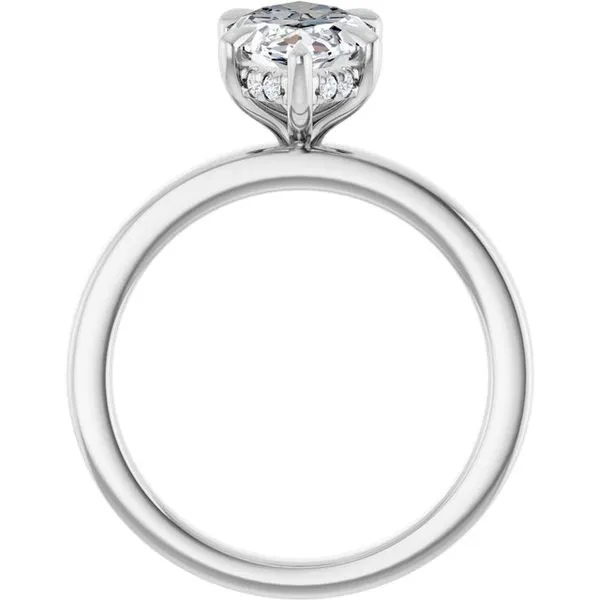 Claw-Prong Hidden Halo-Style Engagement Ring Image 2 Mark Jewellers La Crosse, WI