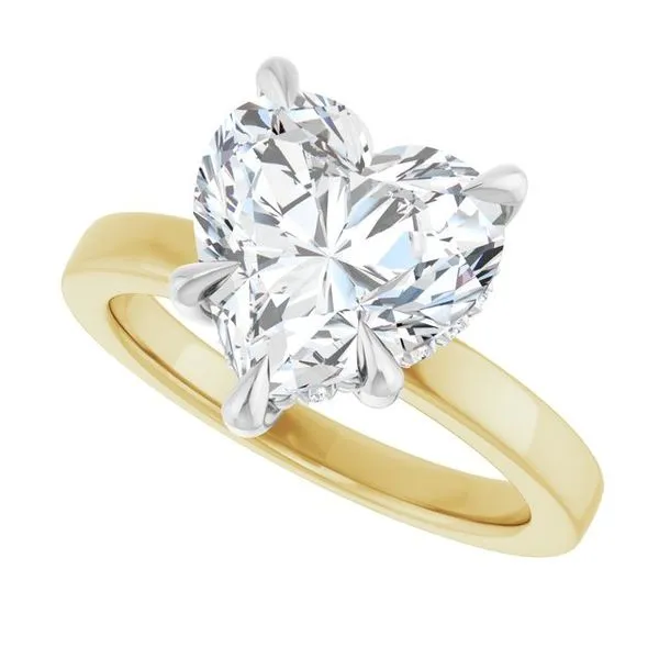 Claw-Prong Hidden Halo-Style Engagement Ring Image 5 Arezzo Jewelers Elmwood Park, IL