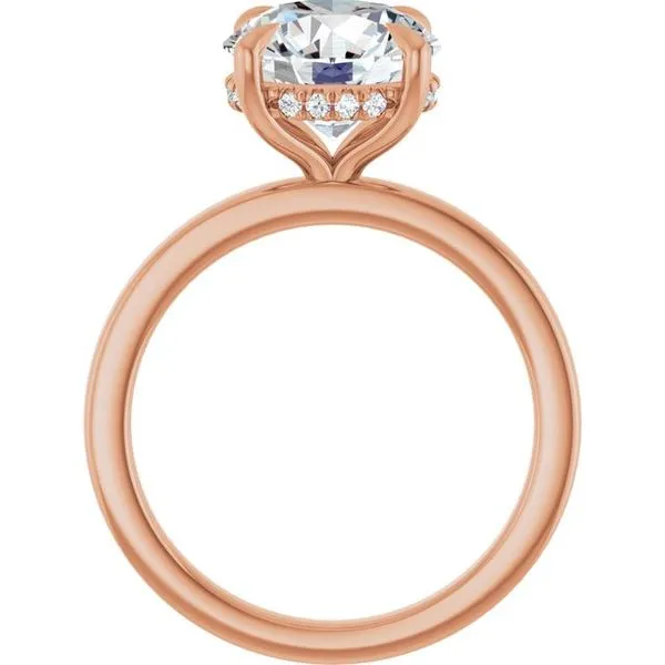 Claw-Prong Hidden Halo-Style Engagement Ring Image 2 Mark Jewellers La Crosse, WI