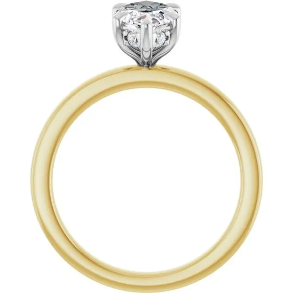 Claw-Prong Hidden Halo-Style Engagement Ring Image 2 Jimmy Smith Jewelers Decatur, AL