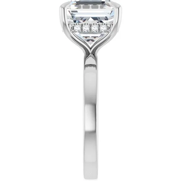 Claw-Prong Hidden Halo-Style Engagement Ring Image 4 J. Thomas Jewelers Rochester Hills, MI