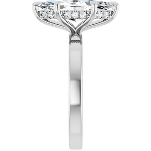 Claw-Prong Hidden Halo-Style Engagement Ring Image 4 Raleigh Diamond Fine Jewelry Raleigh, NC