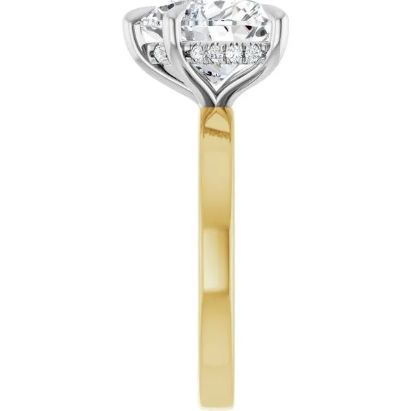 Claw-Prong Hidden Halo-Style Engagement Ring Image 4 House of Silva Wooster, OH