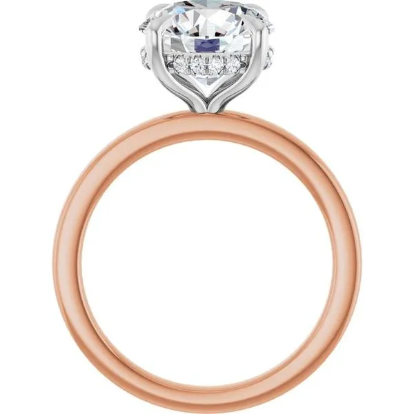 Claw-Prong Hidden Halo-Style Engagement Ring Image 2 Clater Jewelers Louisville, KY