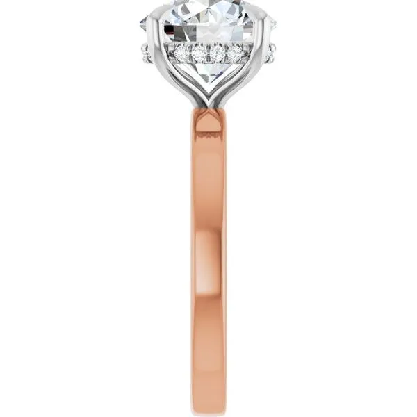 Claw-Prong Hidden Halo-Style Engagement Ring Image 4 Clater Jewelers Louisville, KY