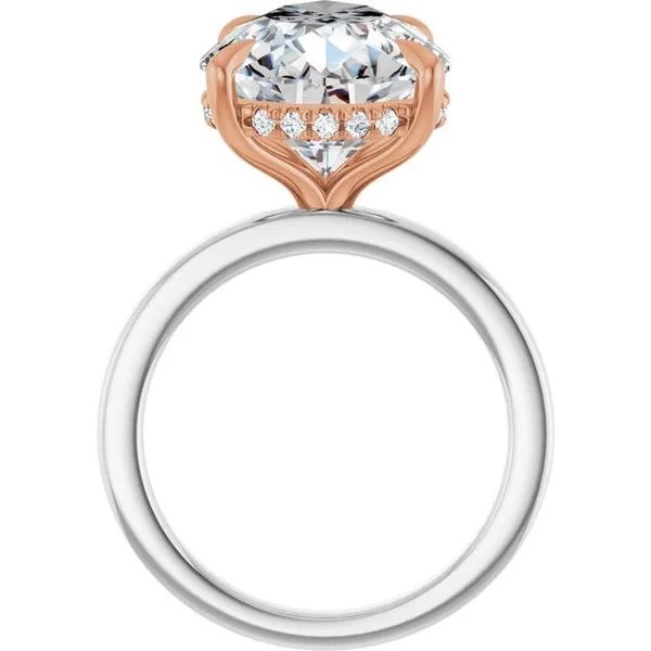 Claw-Prong Hidden Halo-Style Engagement Ring Image 2 House of Silva Wooster, OH