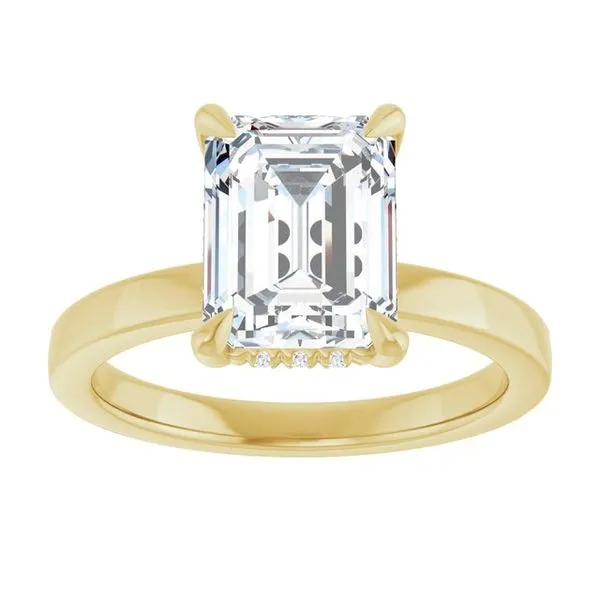 Claw-Prong Hidden Halo-Style Engagement Ring Image 3 Futer Bros Jewelers York, PA