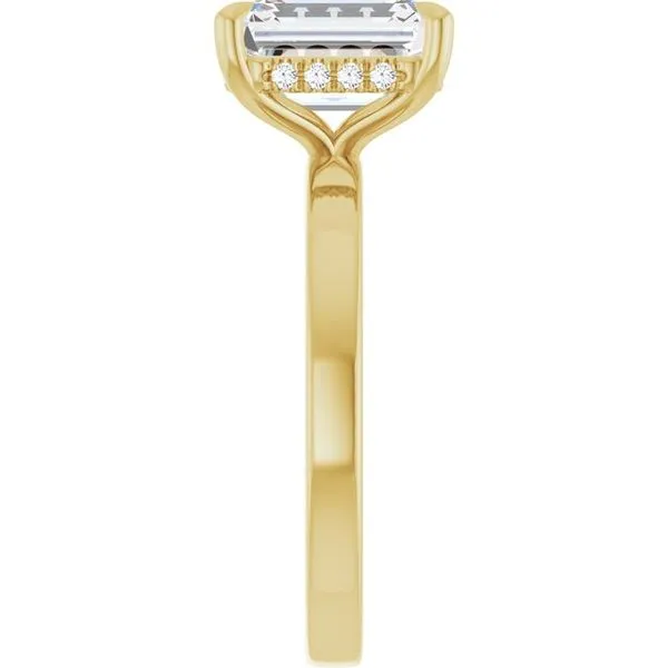 Claw-Prong Hidden Halo-Style Engagement Ring Image 4 Mark Jewellers La Crosse, WI