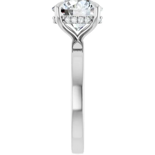 Claw-Prong Hidden Halo-Style Engagement Ring Image 4 Clater Jewelers Louisville, KY