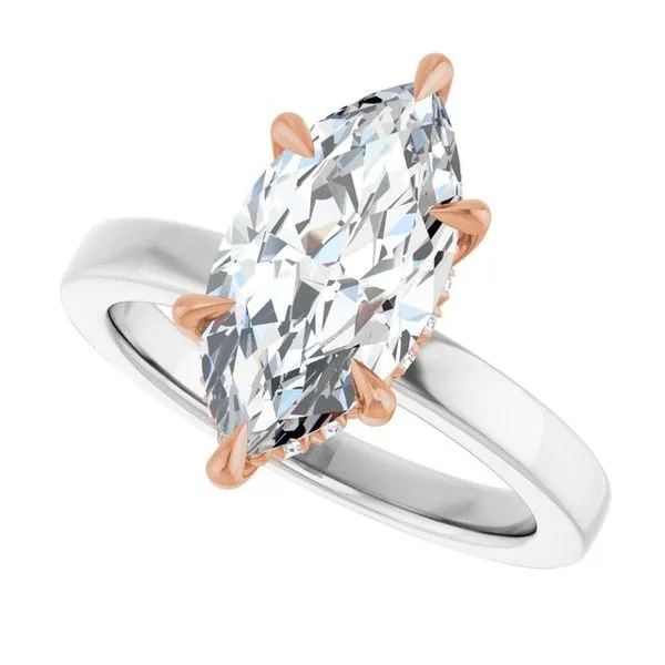 Claw-Prong Hidden Halo-Style Engagement Ring Image 5 J. Thomas Jewelers Rochester Hills, MI