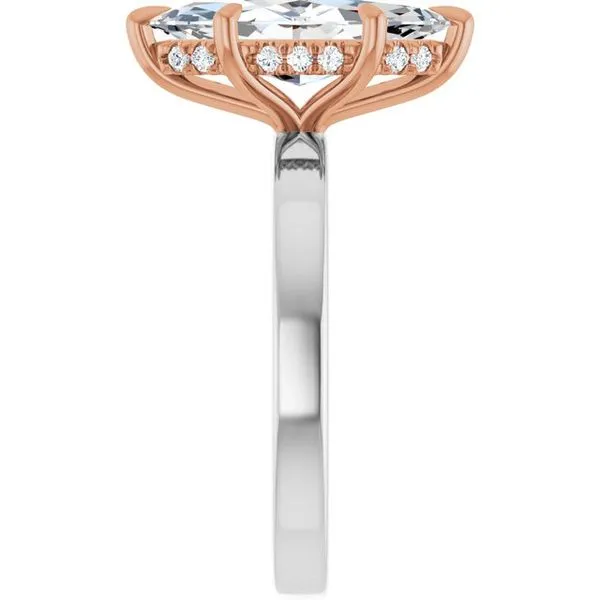 Claw-Prong Hidden Halo-Style Engagement Ring Image 4 Shipley's Fine Jewelry Hampstead, MD