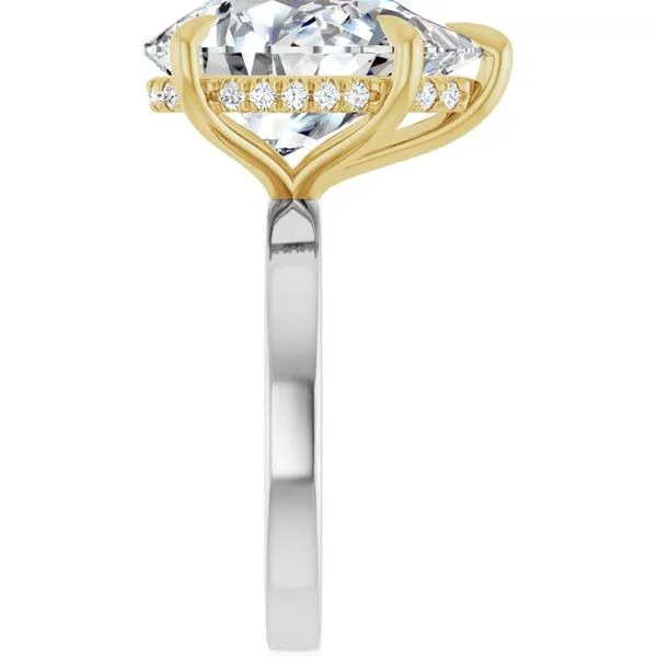 Claw-Prong Hidden Halo-Style Engagement Ring Image 4 Raleigh Diamond Fine Jewelry Raleigh, NC