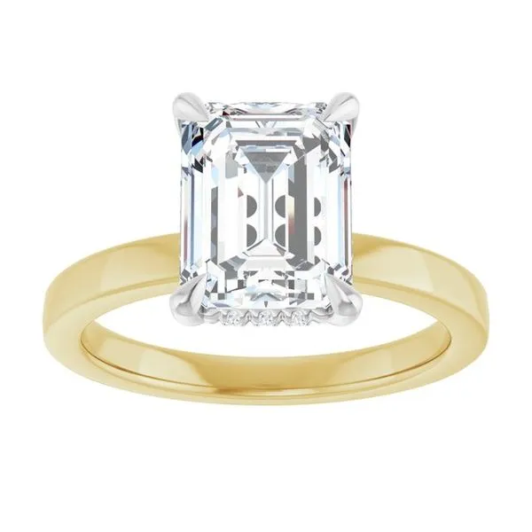 Claw-Prong Hidden Halo-Style Engagement Ring Image 3 Futer Bros Jewelers York, PA