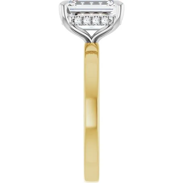 Claw-Prong Hidden Halo-Style Engagement Ring Image 4 The Jewelry Source El Segundo, CA