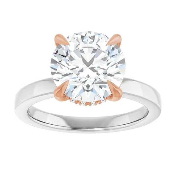 Claw-Prong Hidden Halo-Style Engagement Ring Image 3 Shipley's Fine Jewelry Hampstead, MD
