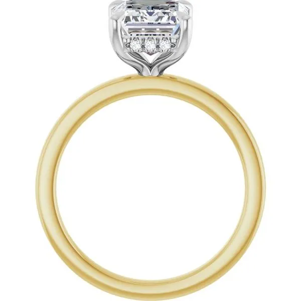 Claw-Prong Hidden Halo-Style Engagement Ring Image 2 Vulcan's Forge LLC KANSAS CITY, MO