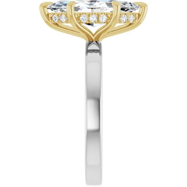 Claw-Prong Hidden Halo-Style Engagement Ring Image 4 Futer Bros Jewelers York, PA