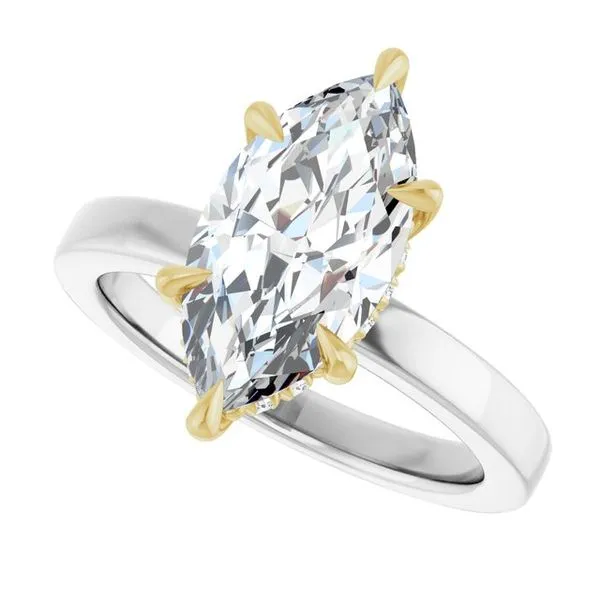 Claw-Prong Hidden Halo-Style Engagement Ring Image 5 Raleigh Diamond Fine Jewelry Raleigh, NC