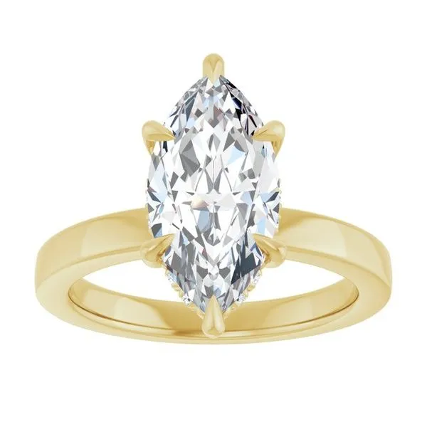 Claw-Prong Hidden Halo-Style Engagement Ring Image 3 Raleigh Diamond Fine Jewelry Raleigh, NC