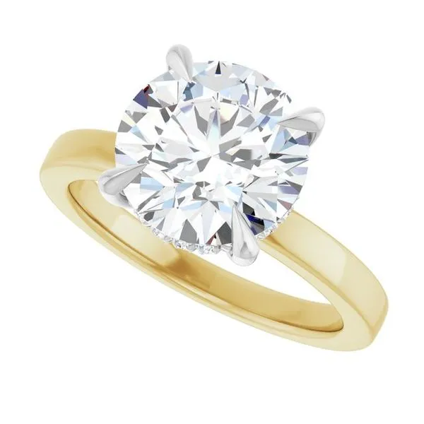 Claw-Prong Hidden Halo-Style Engagement Ring Image 5 Mark Jewellers La Crosse, WI