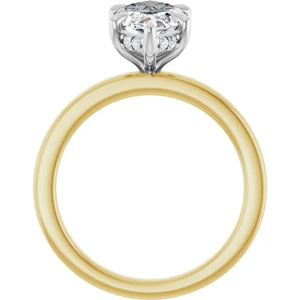 Claw-Prong Hidden Halo-Style Engagement Ring Image 2 J. West Jewelers Round Rock, TX