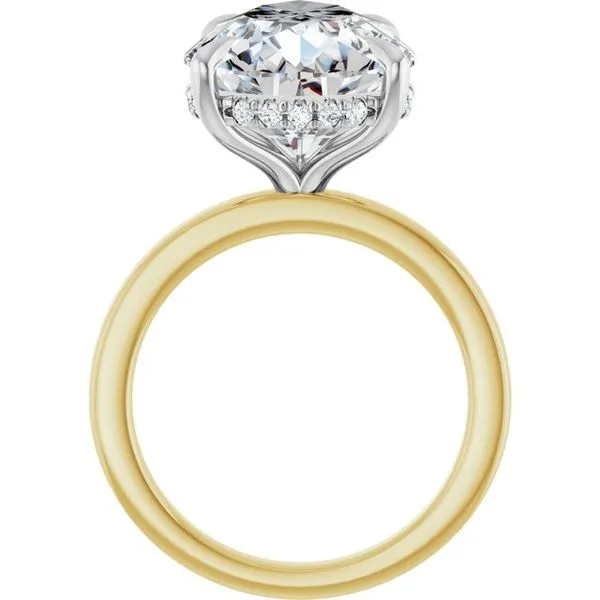 Claw-Prong Hidden Halo-Style Engagement Ring Image 2 Shipley's Fine Jewelry Hampstead, MD