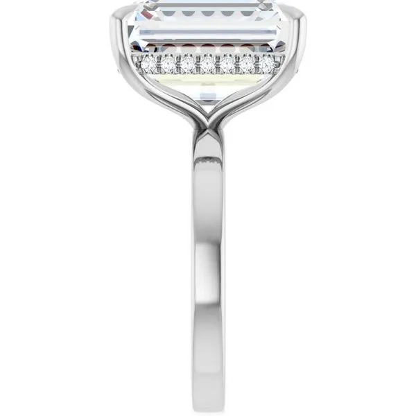 Claw-Prong Hidden Halo-Style Engagement Ring Image 4 Paul James Jewelers Angels Camp, CA