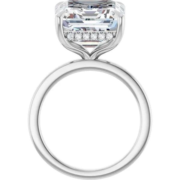 Claw-Prong Hidden Halo-Style Engagement Ring Image 2 Mark Jewellers La Crosse, WI